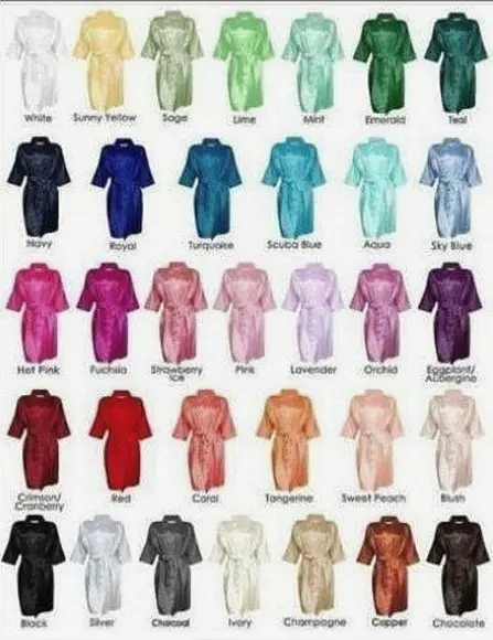 Kit 10 Robes Cetim com Lycra