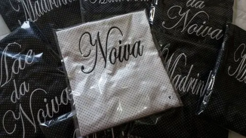 Kit 7 Robes Cetim com Lycra Bordado