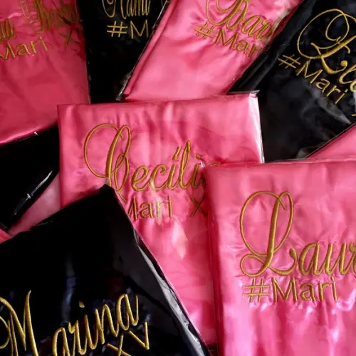 Kit 8 Robes com Bordado Debutante, Formando, Madrinha