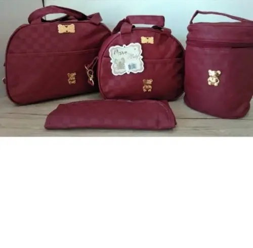 kit bolsa, frasqueira, porta mamadeira térmico e trocador