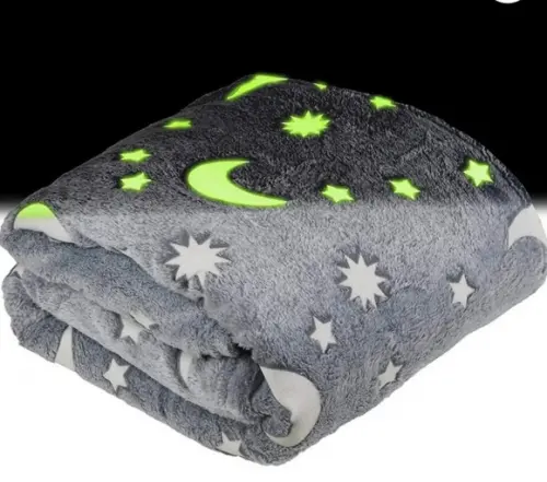 Manta Cobertor Infantil Brilha no Escuro 170 x 180cm