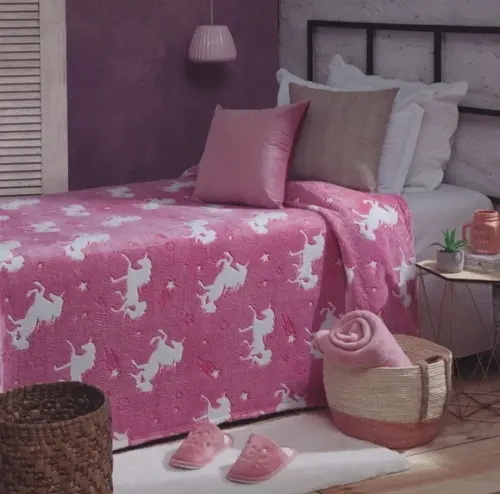 Manta Cobertor Infantil Brilha no Escuro 170 x 180cm