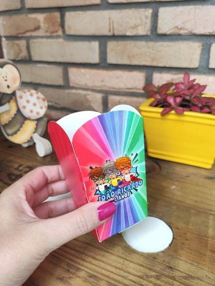 50 Caixas de Pipoca Personalizado