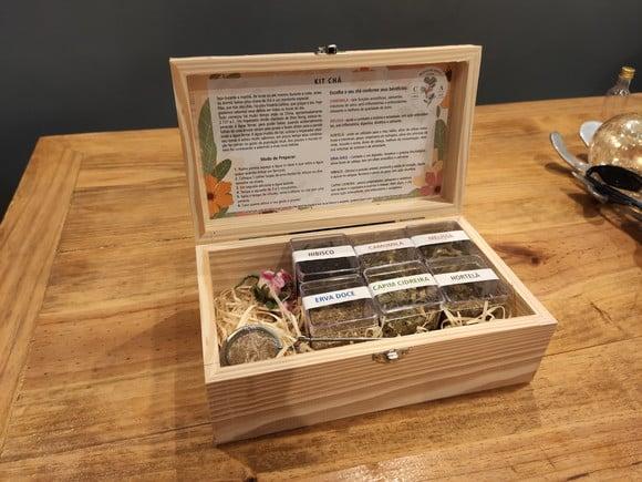 Caixa de Chá Personalizada para Presentear