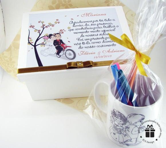 Caixa com Caneca para Pintar
