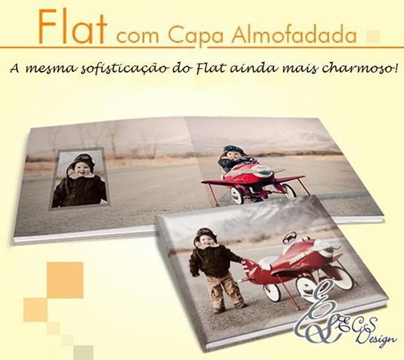 FotoLivro 180° Flat com Capa Almofadada