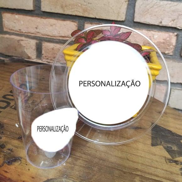 Kit Copo e Prato Acrílico Personalizados 10 Unidades