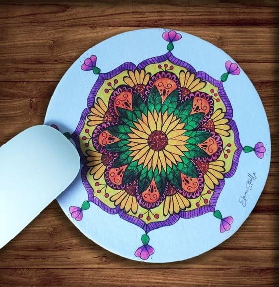 Mouse Pad Mandala Girasol