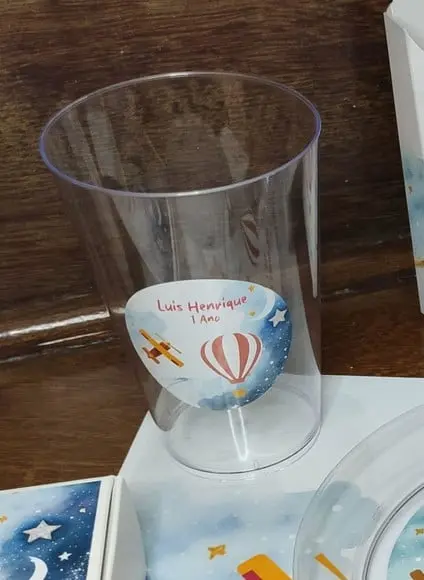 10 Copos Acrílico Personalizados