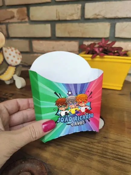 50 Caixas de Batata Personalizada