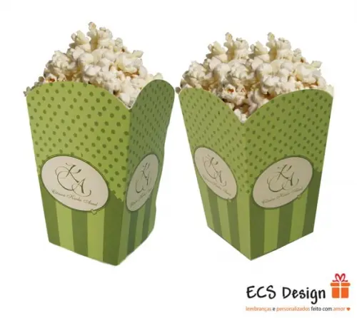 50 Caixas de Pipoca Personalizado
