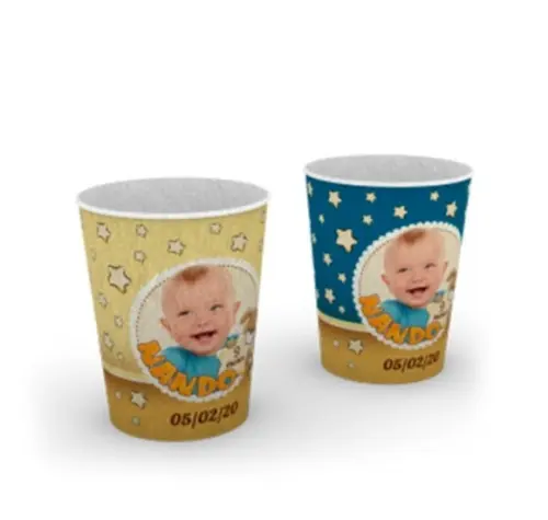 50 Copos Biodegradável Personalizado 280ml