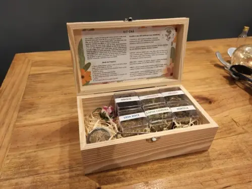 Caixa de Chá Personalizada para Presentear