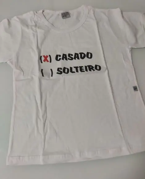 Camiseta Baby Look Casado Solteiro Noivos m