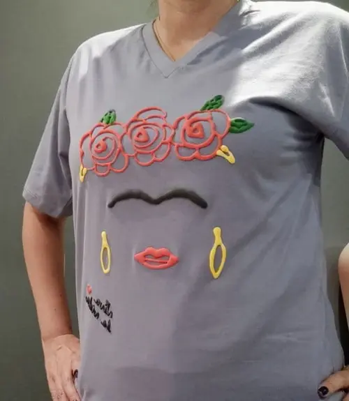 Camiseta m Frida Kalo
