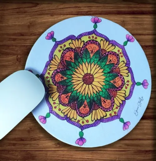 Mouse Pad Mandala Girasol