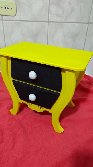 Cômoda/Criado - com patina 2 Gavetas
