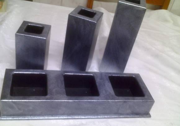Conjunto de Vasos e Porta Treco