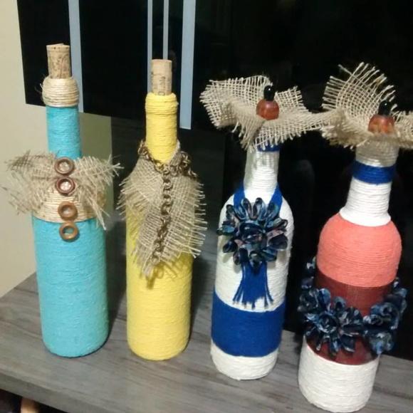 Garrafa decorada