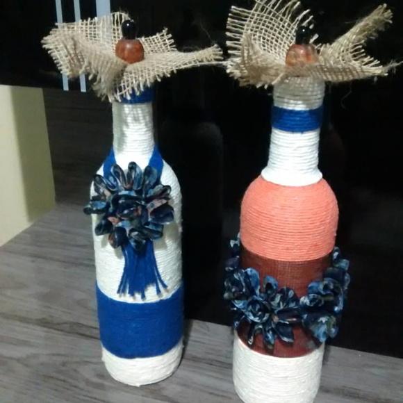 Garrafa decorada