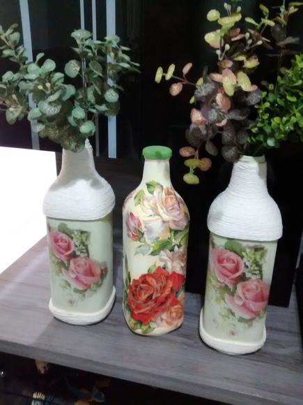 Garrafa decorada