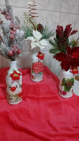 Garrafa decorada - Natal vendidos