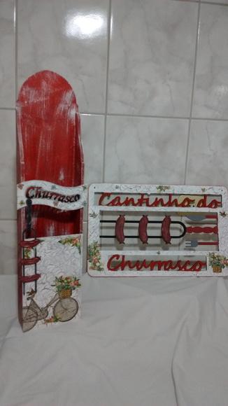 Kit Churrasqueira - Placa e Porta espeto