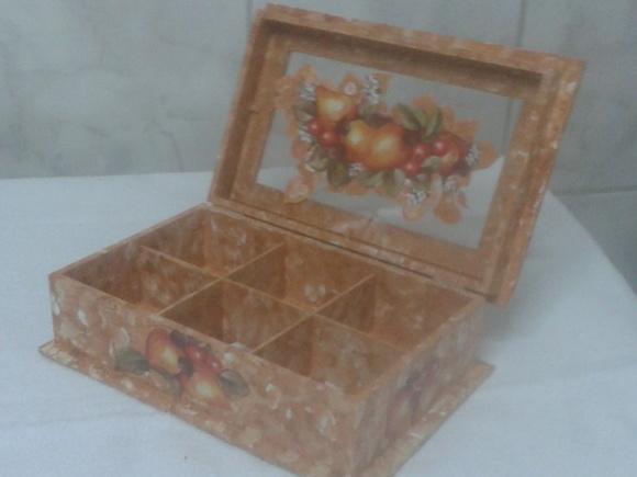 Porta Chá C/Arte Francesa EM MDF