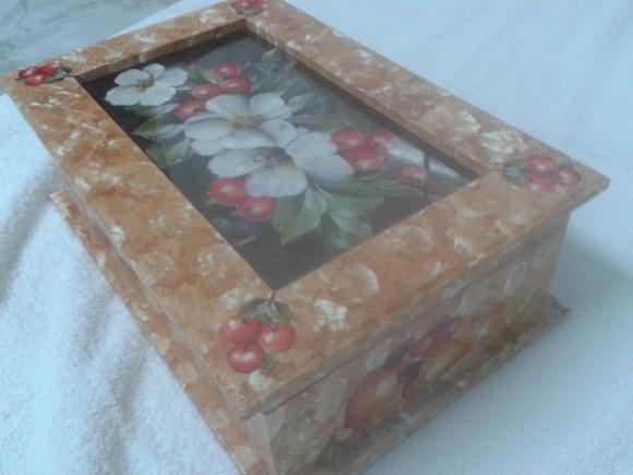 Porta Chá C/Arte Francesa EM MDF