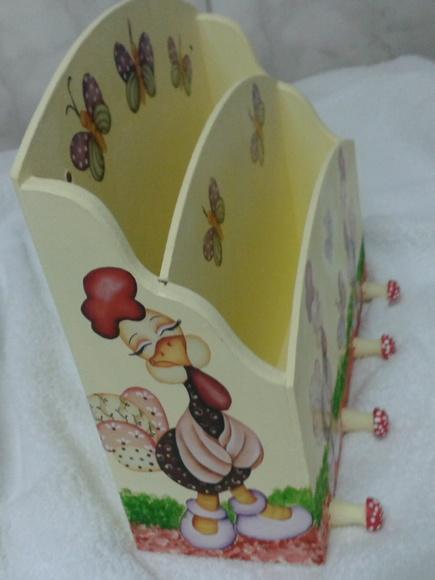 porta chaves e cartas com 2 divisorias