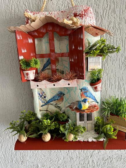 Telha com Arte em Madeira