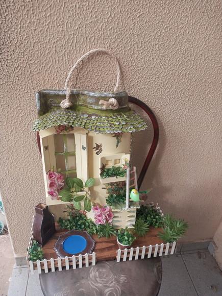 Telha com Arte em Madeira