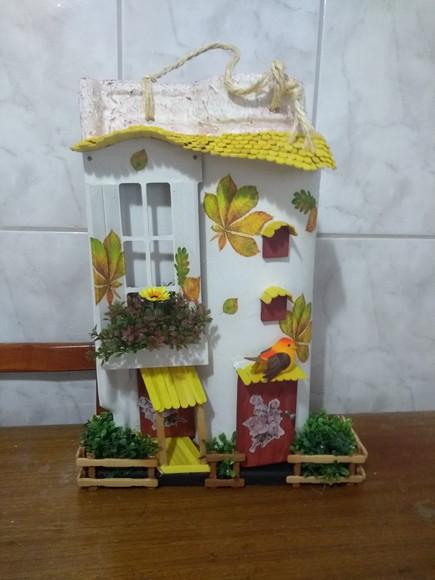 Telha com Arte em Madeira Vendida