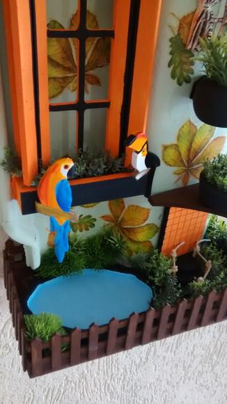 TELHA COM ARTE EM MADEIRA-vendida