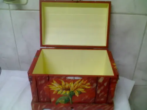 BAÚ FLORAL MEDIO