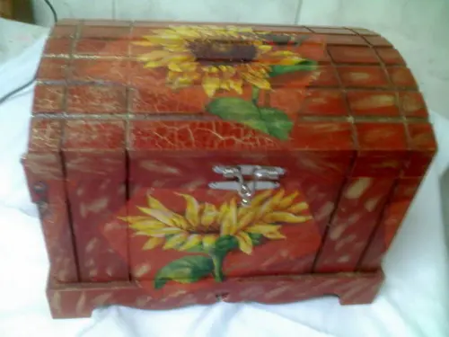 BAÚ FLORAL MEDIO