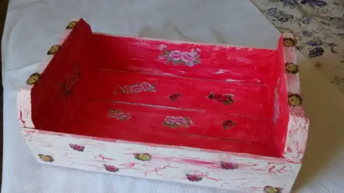 Caixote decorado médio