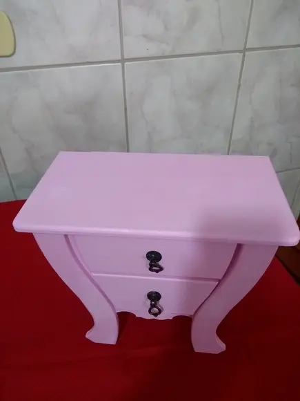 Comoda- Decorada com 3 Gavetas