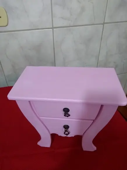 Comoda- Decorada com 3 Gavetas