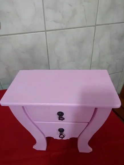 Comoda- Decorada com 3 Gavetas