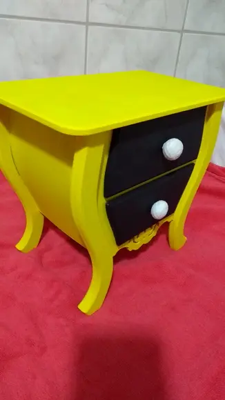 Cômoda/Criado - com patina 2 Gavetas