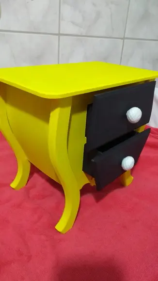 Cômoda/Criado - com patina 2 Gavetas