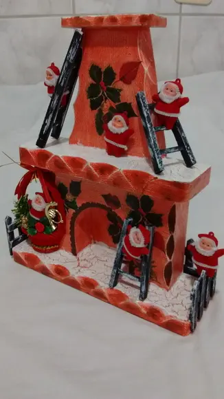 Enfeite de Natal - Lareira