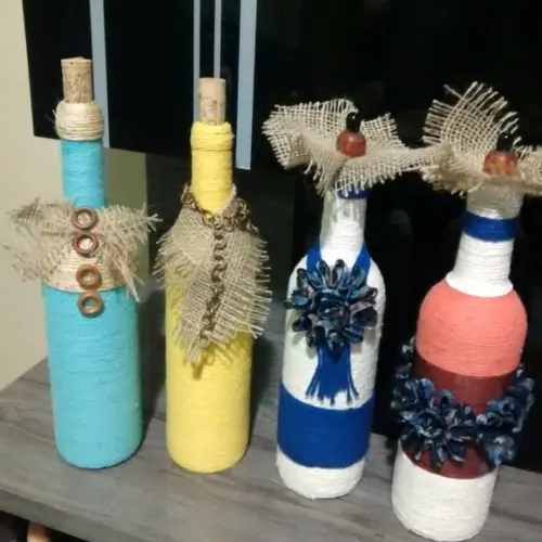 Garrafa decorada