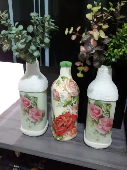 Garrafa decorada