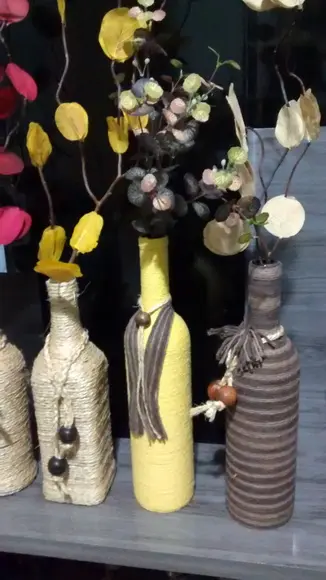 Garrafa decorada