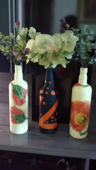 Garrafa decorada