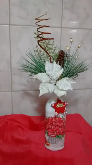 Garrafa decorada - Natal vendidos
