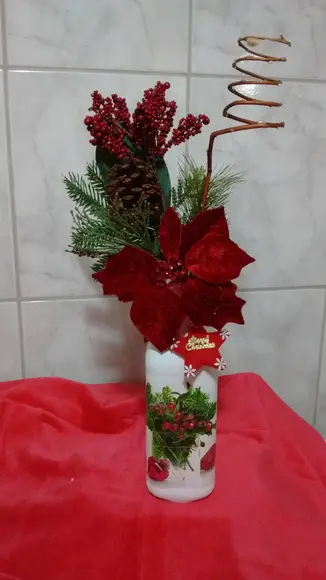 Garrafa decorada - Natal vendidos