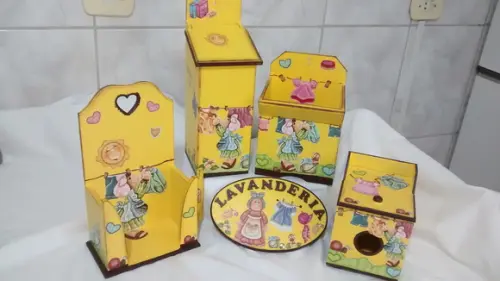 Kit Lavanderia 05 peças